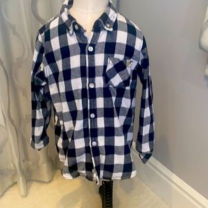 Black & white checkered button down.